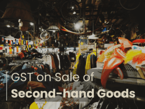 GST on Sale of Second-hand Goods